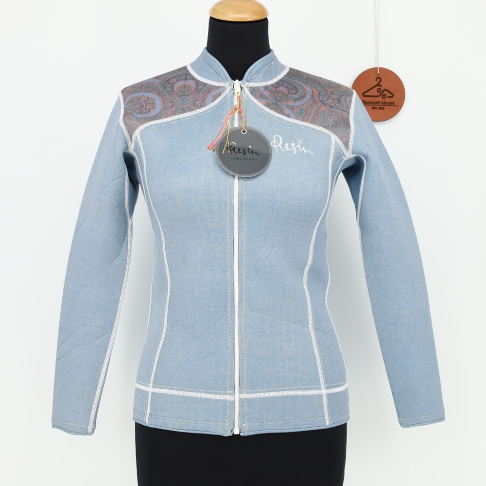RESIN‎ Obsidian Denim Paisley Surf Jacket